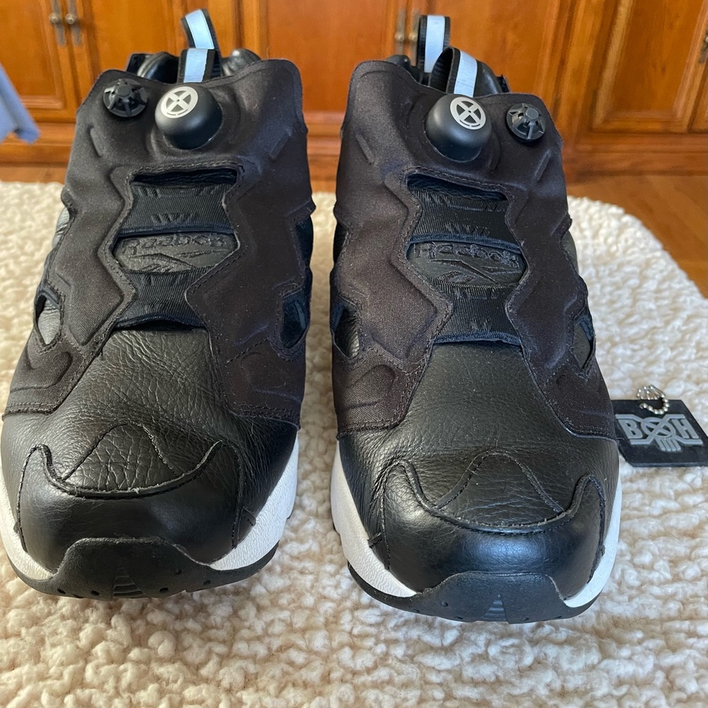 Reebok Bounty Hunter x Atmos x Packer x InstaPump Fury Black White, Size 9 - Picture 2 of 13